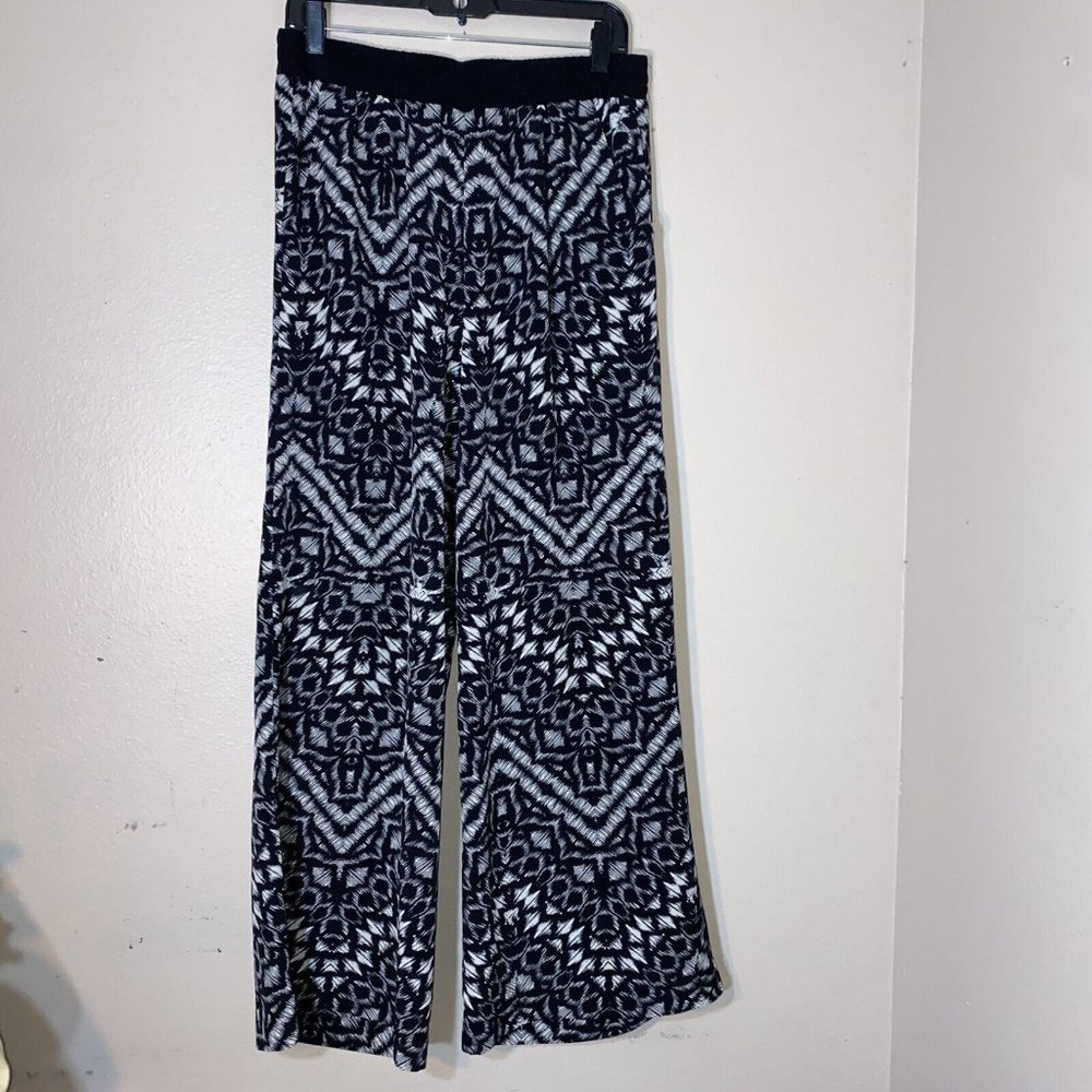 Sanctuary Black and White Wide Leg Pants